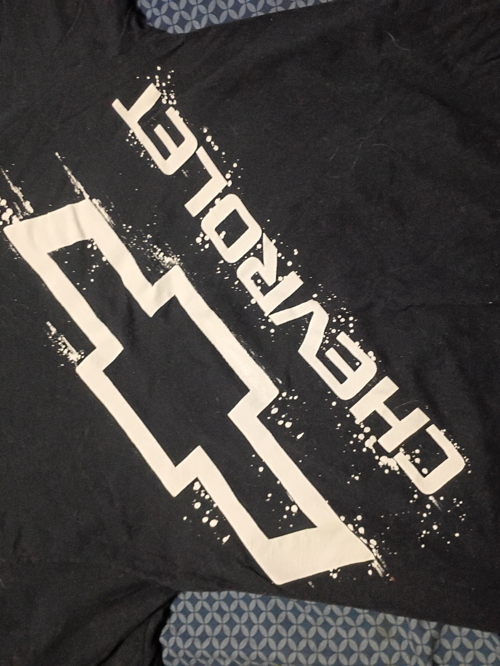 Chevrolet Black Graphic Tee with White Bowtie Logo